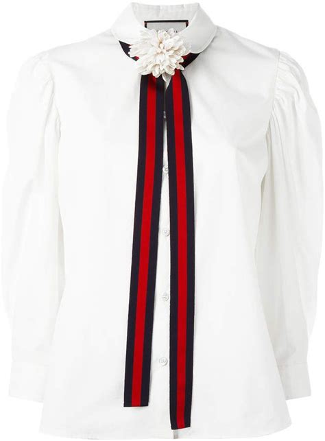 gucci inspired blouse with bow